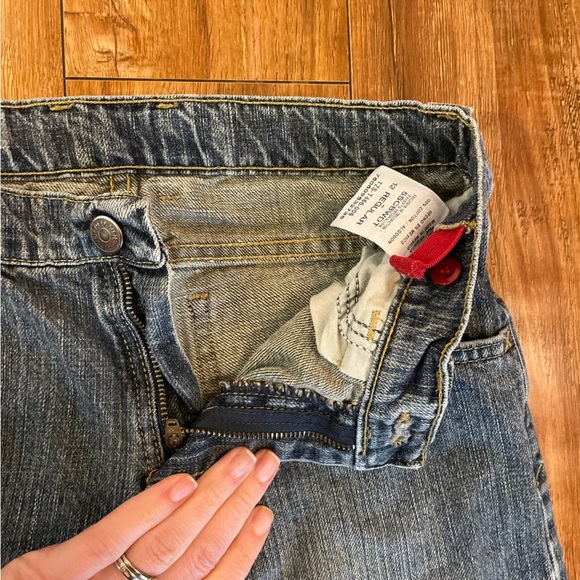 WRANGLER Boys Blue Gray Straight Leg Waist Tighteners Size 12 Regular - Picture 5 of 11